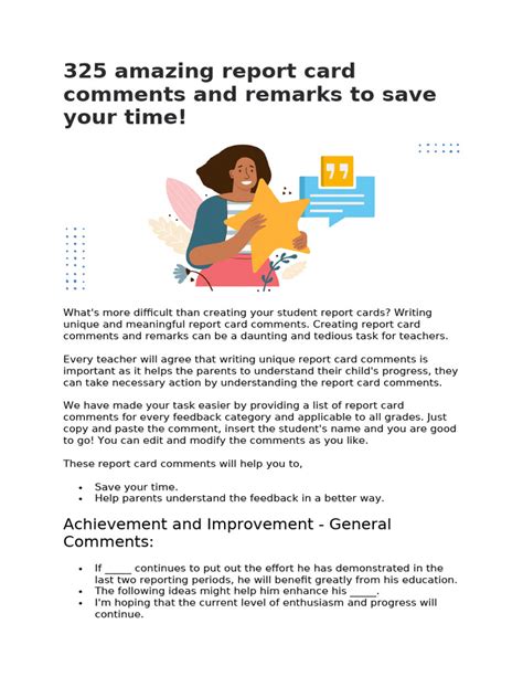 325 amazing report card comments|325 amazing report card comments and remarks to save your .